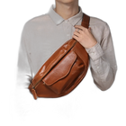 Riñonera de Cuero Vintage para Hombre - Bolso de Piel Elegante