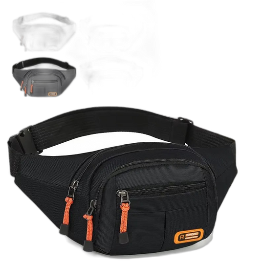 Riñonera Grande Unisex - Bolso Bandolera Casual de Cintura