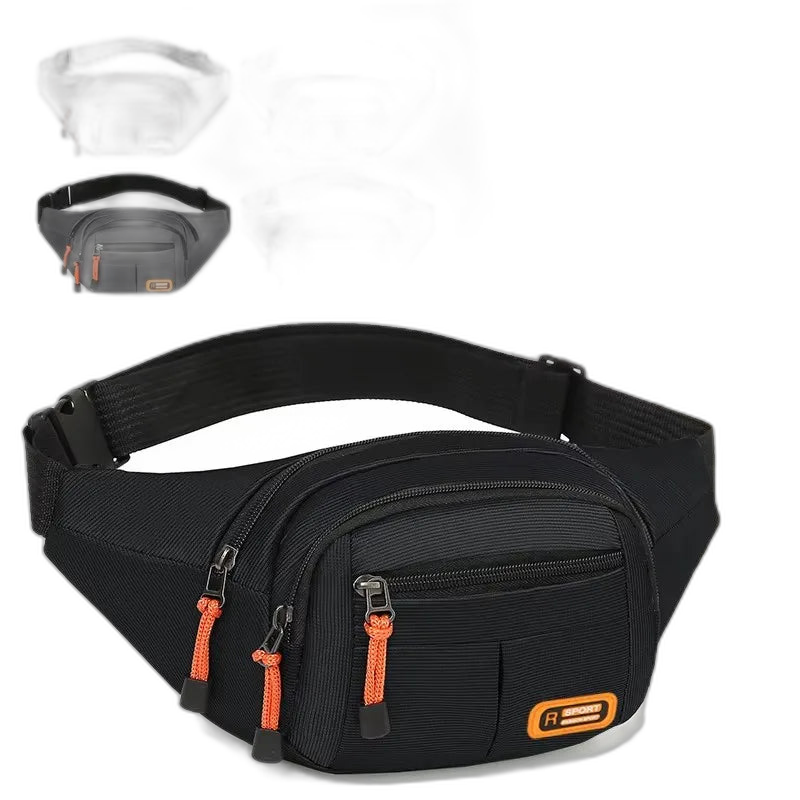 Riñonera Grande Unisex - Bolso Bandolera Casual de Cintura