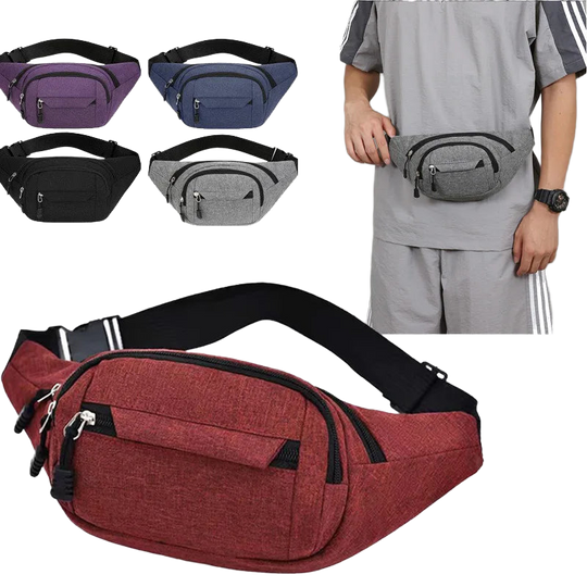 Riñonera Deportiva Grande para Hombre - Cómoda y Espaciosa