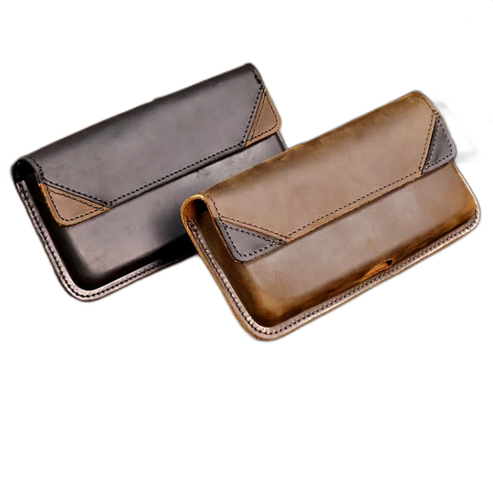 Riñonera de Cuero para Hombre - Bolso de Piel de Vestir Elegante