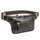 Riñonera de Cuero para Hombre - Bolso de Piel de Vestir Premium