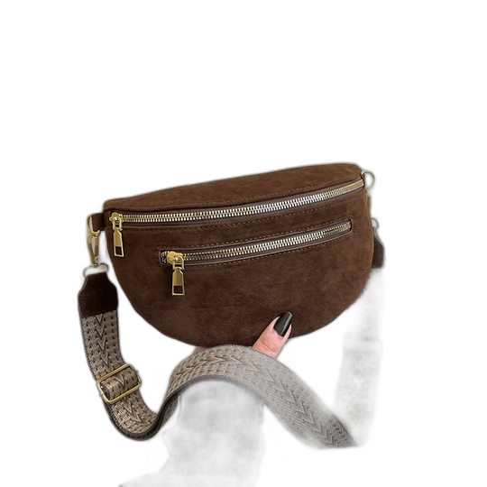 Riñonera de Cuero para Mujer - Bolso de Piel de Vestir Elegante