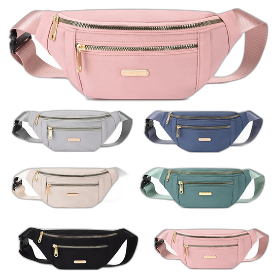 Riñonera de Cintura para Mujer - Bolso Bandolera Casual de Nylon