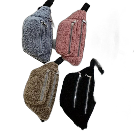 Riñonera de Cintura para Mujer - Bolso Bandolera de Pana Casual
