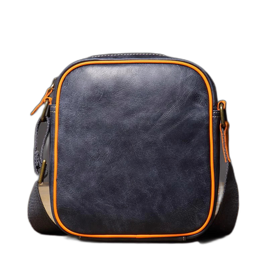 Riñonera de Cuero Vintage para Hombre - Bolso de Piel de Vestir Elegante