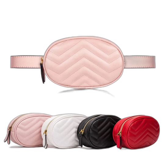 Riñonera de Cuero para Mujer - Bolso de Piel de Vestir Elegante