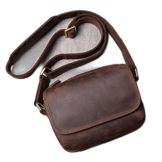 Riñonera de Cuero Vintage para Hombre - Bolso de Piel Elegante