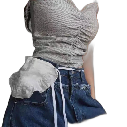 Riñonera de Cintura para Mujer - Bolso Bandolera Casual Color Blanco