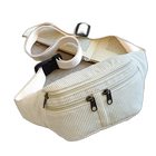 Riñonera Deportiva Unisex de Pana - Bolso Bandolera Casual para Hombre y Mujer