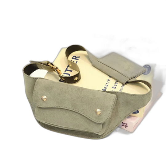 Riñonera Grande Unisex - Bolso Bandolera Casual de Cintura