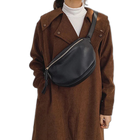 Riñonera de Cuero para Mujer - Bolso de Piel de Vestir Elegante