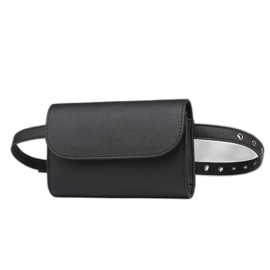 Riñonera Mujer Negra - Bolso Bandolera Casual Mini