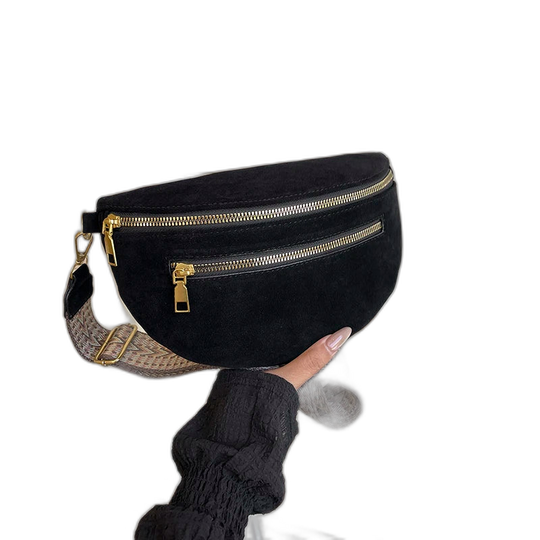Riñonera de Cuero para Mujer - Bolso de Piel de Vestir Elegante