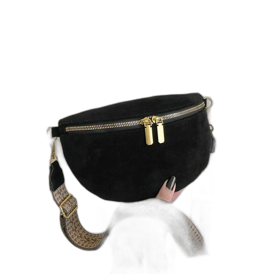 Riñonera de Cuero para Mujer - Bolso de Piel de Vestir Elegante