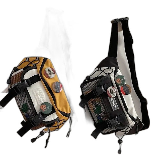 Riñonera Deportiva Unisex Vintage - Bolso Bandolera Casual Cómodo