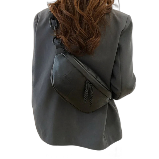 Riñonera de Cuero para Mujer - Bolso de Piel de Vestir Elegante