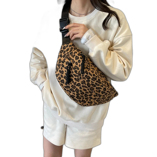 Riñonera de Cintura para Mujer - Bolso Bandolera Casual de Lona