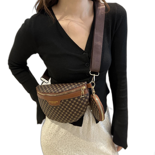 Riñonera Mujer Vintage - Bolso Bandolera Casual de Cintura