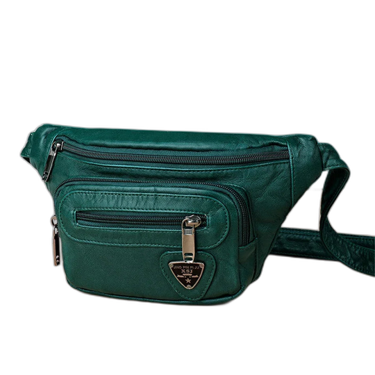 Riñonera de Cuero Genuino para Mujer - Bolso de Piel Elegante