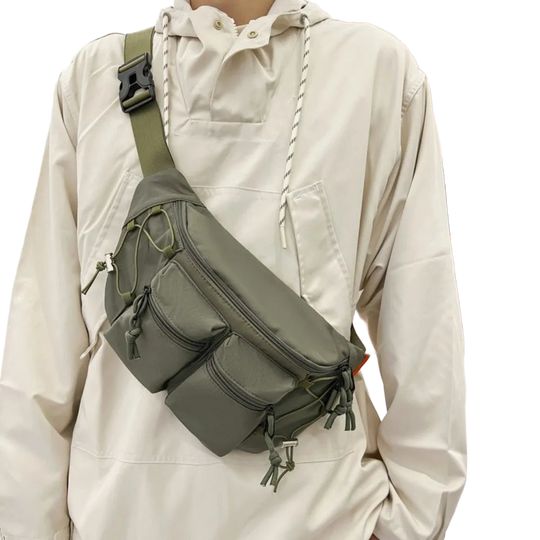 Riñonera Deportiva Grande para Hombre - Espaciosa y Resistente