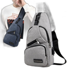 Riñonera Hombre de Lona - Bolso Bandolera Casual para Cintura