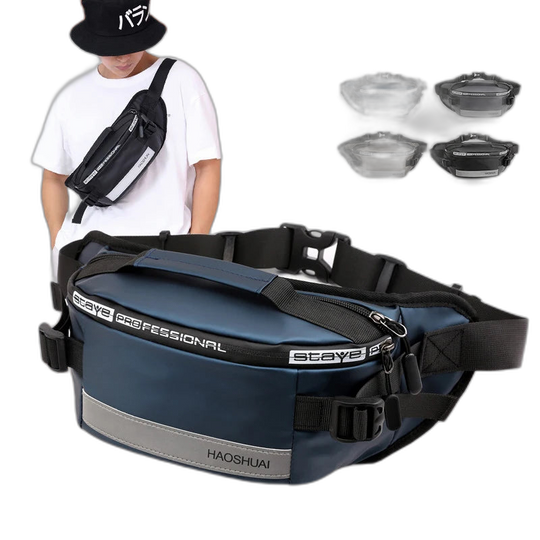 Riñonera Hombre Antirrobo de Nylon - Bolso Bandolera Casual y Seguro