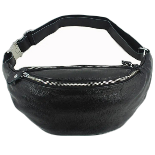 Riñonera de Cuero para Hombre - Bolso de Piel de Vestir
