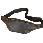 Riñonera de Cuero para Hombre - Bolso de Piel de Vestir Mini y Elegante