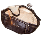 Riñonera de Cuero para Hombre - Bolso de Piel de Vestir Premium
