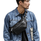 Riñonera de Cuero para Hombre - Bolso de Piel de Vestir Elegante
