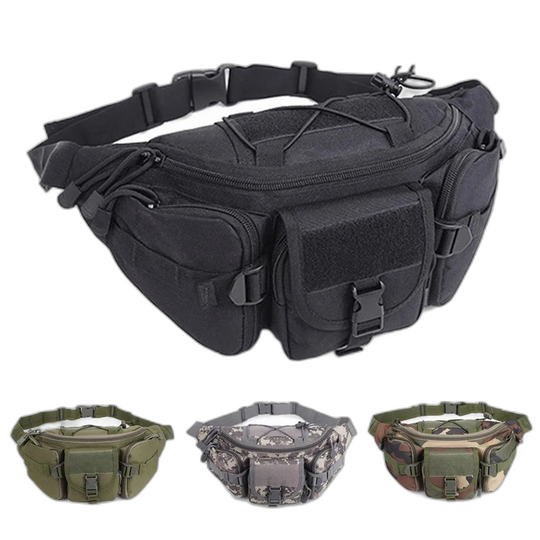 Riñonera Táctica Militar para Hombre - Impermeable de Nylon Resistente
