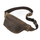 Riñonera de Cuero para Hombre - Bolso de Piel de Vestir Mini y Elegante