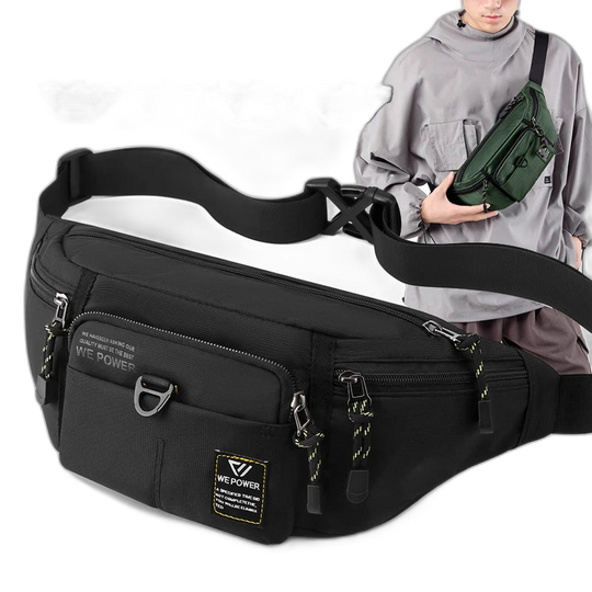 Riñonera Táctica para Hombre de Nylon - Bolsa Pechera Militar con Múltiples Bolsillos