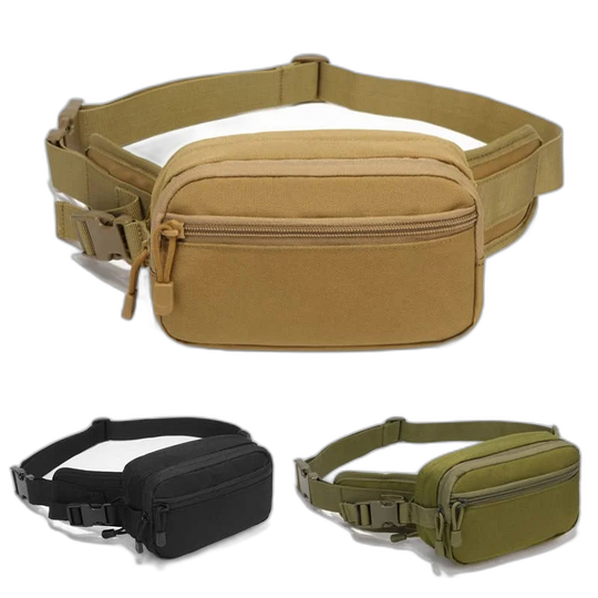 Riñonera Táctica Militar con Sistema Molle - Bolsa de Asalto Camuflaje