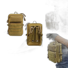 Riñonera Táctica para Hombre - Bolso EDC con Funda Móvil y Cartera