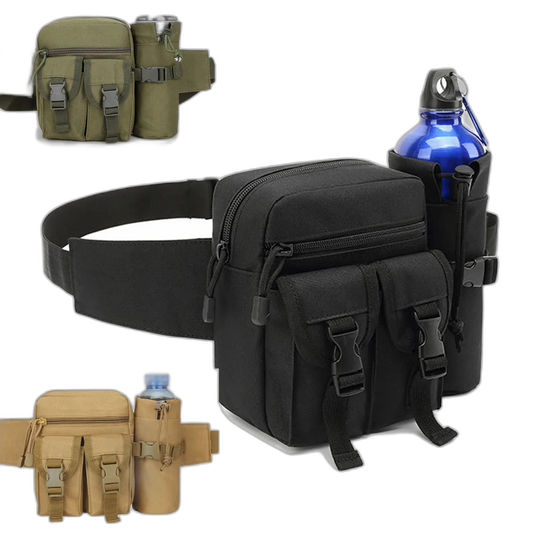 Riñonera Táctica para Hombre - Bolsa de Cintura Militar para Camping, Senderismo y Deportes al Aire Libre