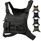 Riñonera Táctica para Mujer - Bolso Pechera Deportiva Multibolsillos para Correr, Ciclismo y Trabajo