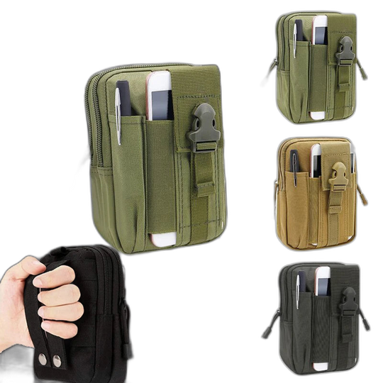Riñonera Táctica Camuflaje para Hombre - Bolsa Multifuncional EDC con Sistema Molle