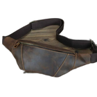 Riñonera de Cuero para Hombre - Bolso Cinturón de Viaje Pequeño y Elegante