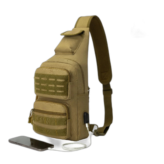 Riñonera Mochila Pecho Deportiva Exterior Bolso Hombro para Running, Pesca y Uso Diario