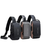 Riñonera de Viaje Antirrobo para Hombre - PU con Puerto USB