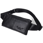 Riñonera de Cuero Genuino para Hombre - Bolso Bandolera de Viaje Elegante