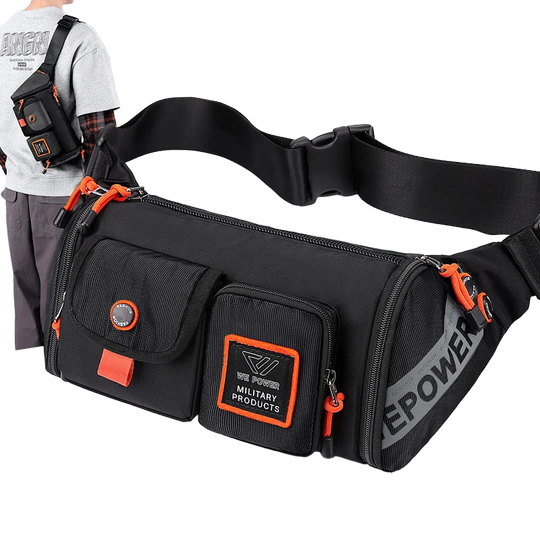 Riñonera de Viaje para Hombre - Nylon Impermeable Multifuncional