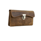 Riñonera de Cuero Genuino para Hombre - Bolso de Cintura Grande y Elegante