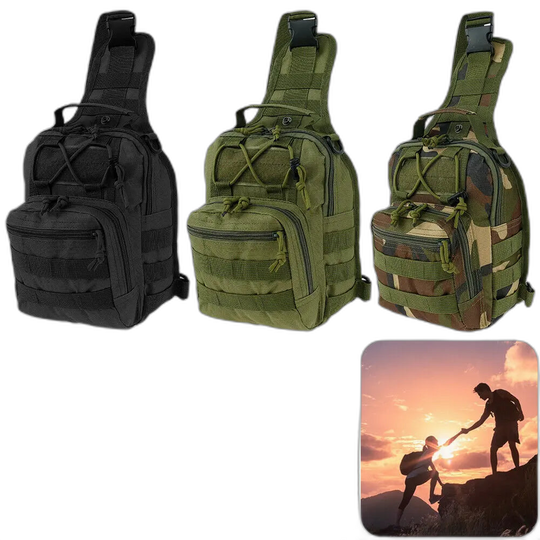Riñonera Deportiva para Hombre Impermeable - Bolso Crossbody de Pecho Ajustable