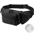 Riñonera Táctica Multifuncional para Hombre de Nylon - Bolso de Cintura Deportivo de Gran Capacidad