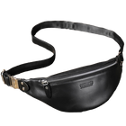 Riñonera de Viaje para Hombre de Cuero Genuino - Bolsa Multifuncional 3 en 1 para Cintura, Pecho y Banda