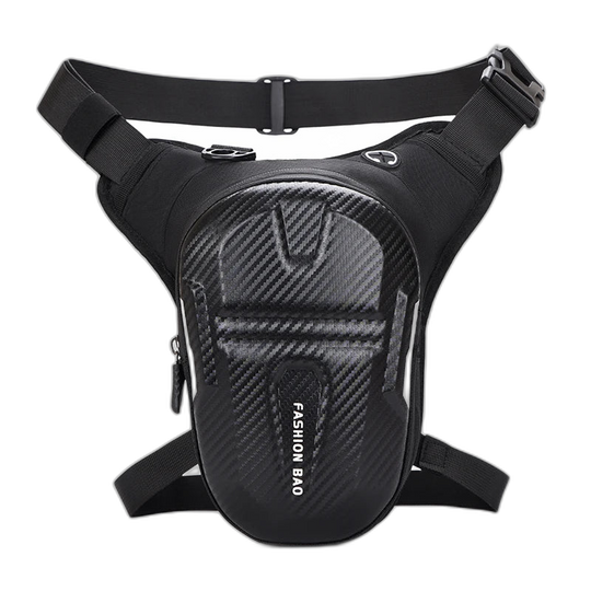 Riñonera Impermeable para Moto Mujer - Bolsa de Pierna con Carcasa Dura EVA