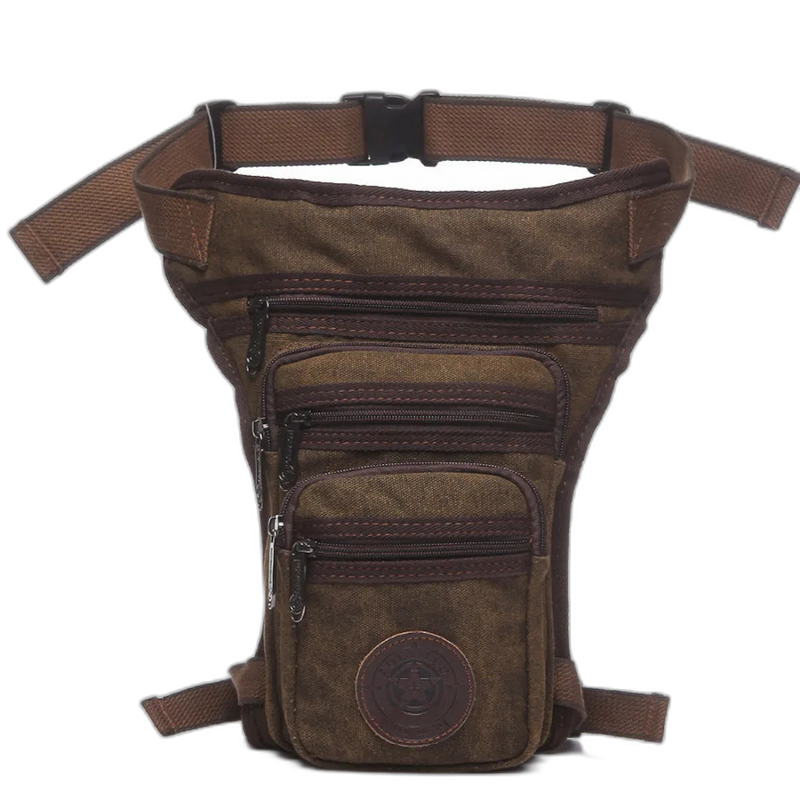 Riñonera de Pierna para Hombre - Bolsa Multiusos para Moto, Senderismo y Viajes